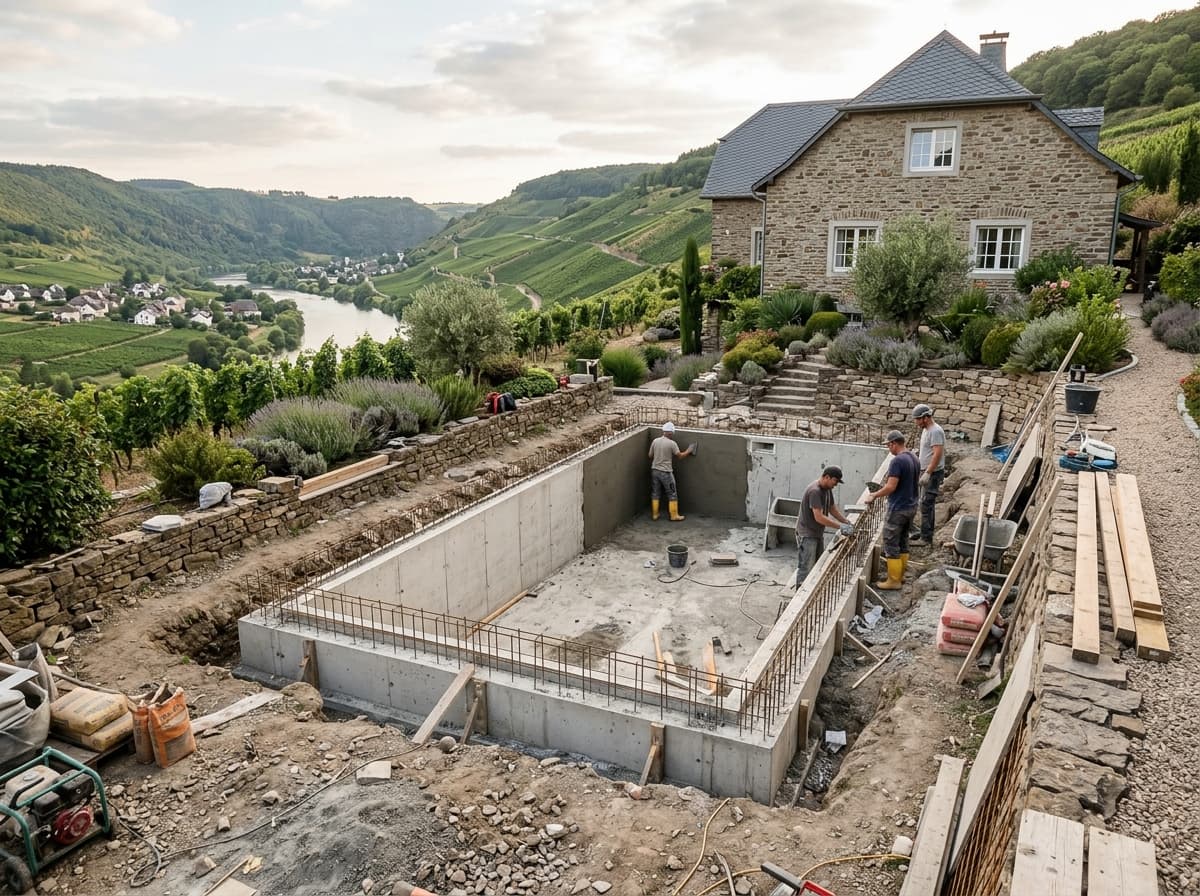 Construction de piscine au Luxembourg — Aqua Lentz, pisciniste à Remich