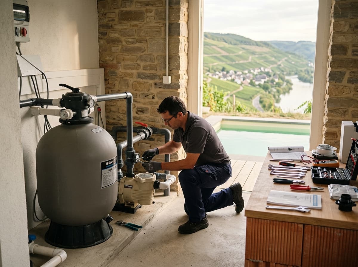 Réparation de piscine au Luxembourg — Aqua Lentz, pisciniste à Remich